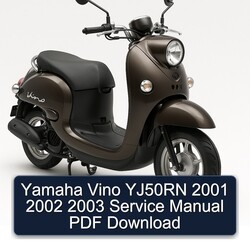 2001-2003 Yamaha Vino YJ50RN Service Repair Workshop Manual PDF