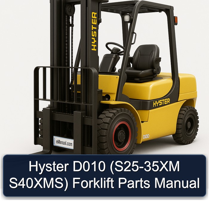 Hyster D010 (s25-35xm S40xms) Forklift Parts Catalog PDF
