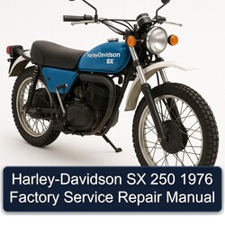 1976 Harley Davidson SX Harley-davidson 250 Service Repair Workshop Manual PDF