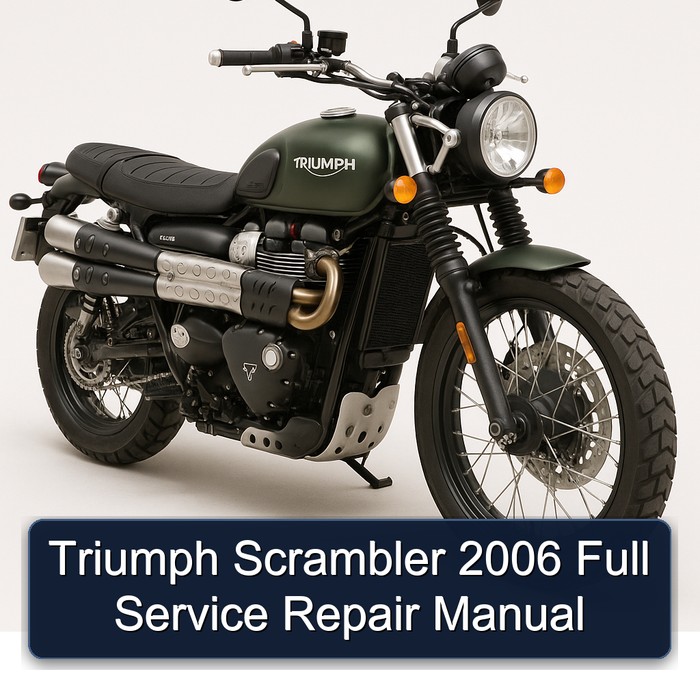 2006 Triumph Scrambler Service Repair Workshop Manual PDF