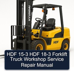 HDF 15-3 18-3 Forklift Truck Service Repair Workshop Manual PDF