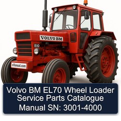 Chevrolet Parts Catalogue Volvo BM EL70 Wheel Loader Sn: 3001-4000 Catalog PDF