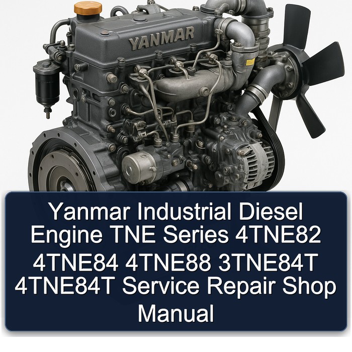 Yanmar TNE Series Industrial Diesel Engine 4tne82 4tne84 4tne88 3tne84t 4tne84t Shop Service Repair Workshop Manual PDF