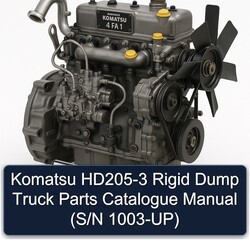 Komatsu 4 FA 1 HD205-3 Rigid Dump Truck (s/n 1003-up) Parts Catalog PDF