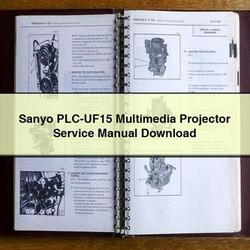 Sanyo PLC-UF15 Multimedia Projector Service Repair Workshop Manual PDF