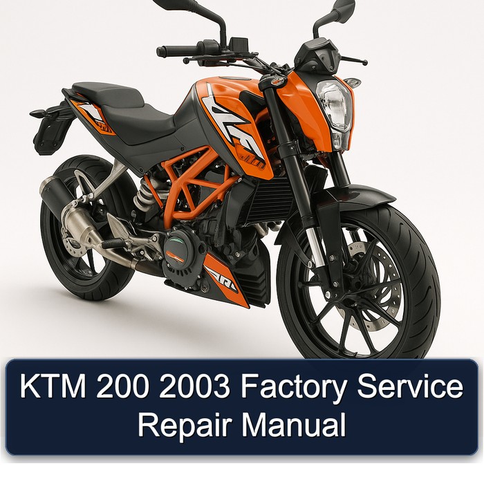 2003 KTM 200 Service Repair Workshop Manual PDF