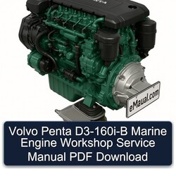 Volvo Penta D3-160i-b Marine Engine Service Repair Workshop Manual PDF