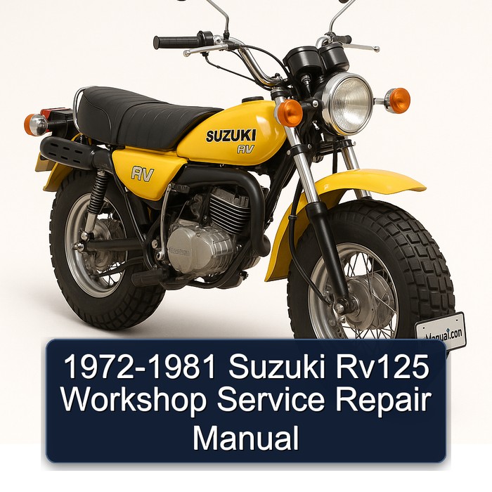 1972-1981 Suzuki RV Series RV125 Service Repair Workshop Manual PDF