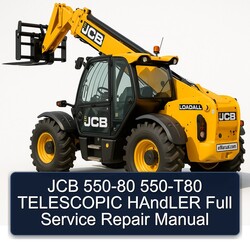 JCB 550-80 550-T80 Telescopic Handler Service Repair Workshop Manual PDF