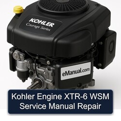 Kohler Courage Series Engine XTR-6 WSM Service Repair Workshop Manual PDF
