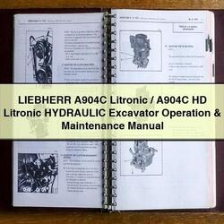 Liebherr A904C Litronic/a904c HD Litronic Hydraulic Excavator Operation Service Repair Workshop Manual PDF