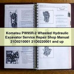 Komatsu PW95R-2 Wheeled Hydraulic Excavator Shop 21d0210001 21d0220001 Up Service Repair Workshop Manual PDF