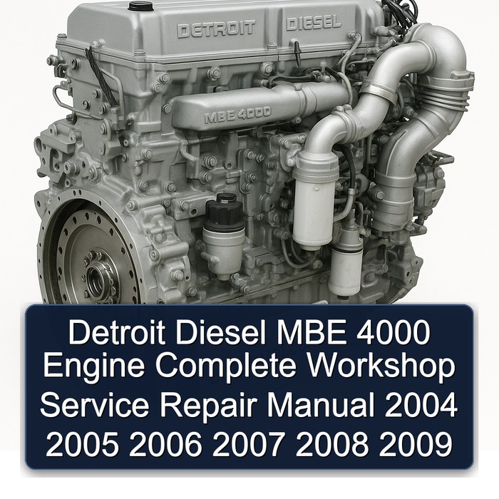 2004-2009 Detroit Diesel MBE 4000 Engine Service Repair Workshop Manual PDF