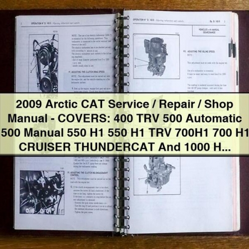 2009 Arctic CAT ATV Shop Service Repair Workshop Manual PDF