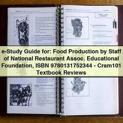 Ducati 250 E-STUDY Food Production Staff National Restaurant Assoc. Educational Foundation - Cram101 Textbook Service Repair Workshop Manual PDF
