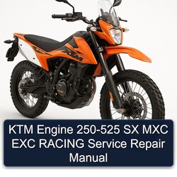 KTM 250 Engine -525 SX MXC EXC Racing Service Repair Workshop Manual PDF