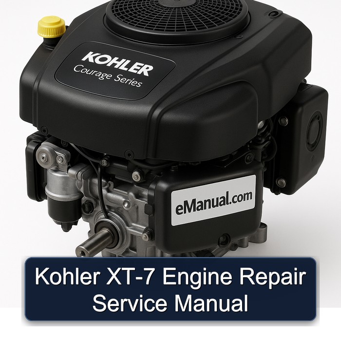Kohler Courage Series XT-7 Engine Service Repair Workshop Manual PDF