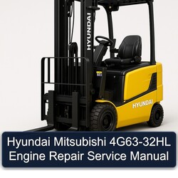 Hyundai Mitsubishi 4G63-32HL Engine Service Repair Workshop Manual PDF