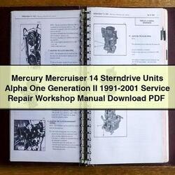 1991-2001 Mercury Mercruiser 14 Sterndrive Units Alpha One Generation II Service Repair Workshop Manual PDF