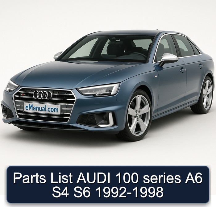 1992-1998 Audi 100 Series A6 S4 S6 Parts Catalog PDF