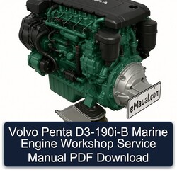 Volvo Penta D3-190i-b Marine Engine Service Repair Workshop Manual PDF