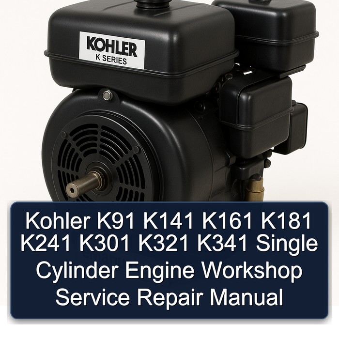 Briggs And Stratton Single Cylinder Kohler K91 K141 K161 K181 K241 K301 K321 K341 Engine Service Repair Workshop Manual PDF
