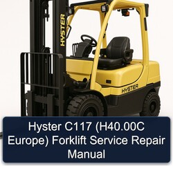 Hyster C117 (h40.00c Europe) Forklift Service Repair Workshop Manual PDF
