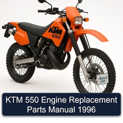 1996 KTM 550 Engine Replacement Parts Catalog PDF