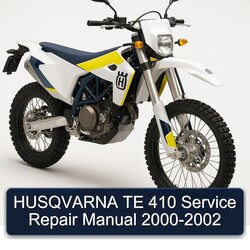 2000-2002 Husqvarna TE Models 410 Service Repair Workshop Manual PDF