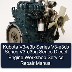 Kubota V3-E3B Series V3-E3CB V3-E3BG Diesel Engine Service Repair Workshop Manual PDF
