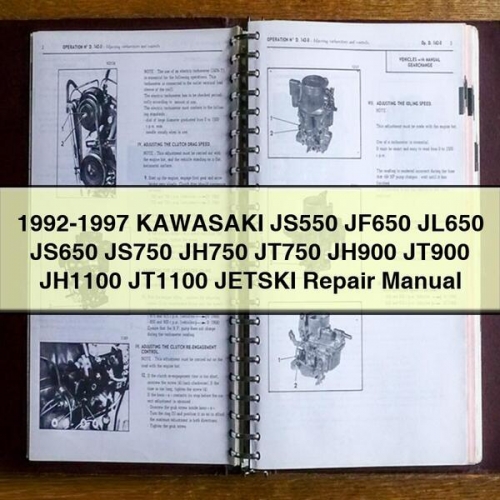 1992-1997 Kawasaki JS550 JF650 JL650 JS650 JS750 JH750 JT750 JH900 JT900 JH1100 JT1100 Jetski Service Repair Workshop Manual PDF
