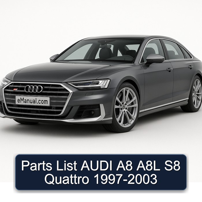 1997-2003 Audi S8 A8 A8L Quattro Parts Catalog PDF