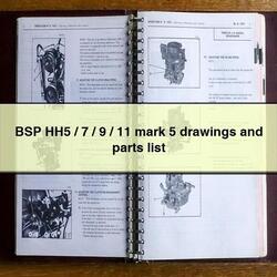 BSP Hh5/7/9/11 Mark 5 Drawings Parts Catalog PDF