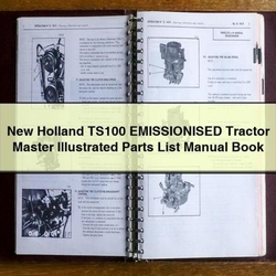 NEW Holland TS100 Emissionised Tractor Master Illustrated Book Parts Catalog PDF