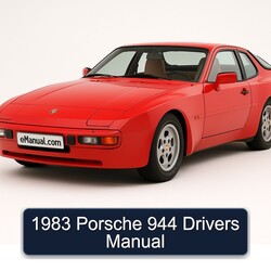 1983 Porsche 944 Drivers Service Repair Workshop Manual PDF