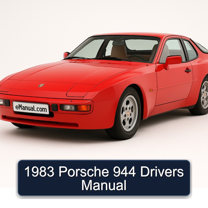 1983 Porsche 944 Drivers Service Repair Workshop Manual PDF