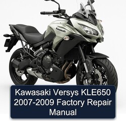 2007-2009 Kawasaki Versys KLE650 Service Repair Workshop Manual PDF