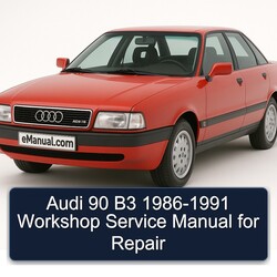 1986-1991 Audi 90 B3 Service Repair Workshop Manual PDF