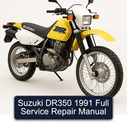 1991 Suzuki DR Series DR350 Service Repair Workshop Manual PDF
