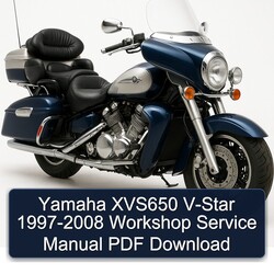 1997-2008 Yamaha Royal Star Venture XVS650 V-STAR Service Repair Workshop Manual PDF
