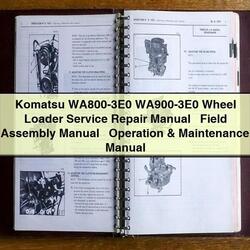 Komatsu WA800-3E0 WA900-3E0 Wheel Loader Field Assembly Operation Service Repair Workshop Manual PDF