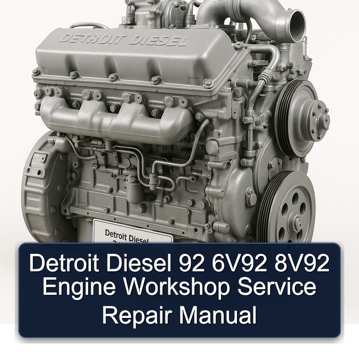 Detroit Diesel 92 Series 6v92 8v92 Engine Service Repair Workshop Manual PDF