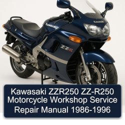 1986-1996 Kawasaki ZZR250 ZZ-R250 Motorcycle Service Repair Workshop Manual PDF