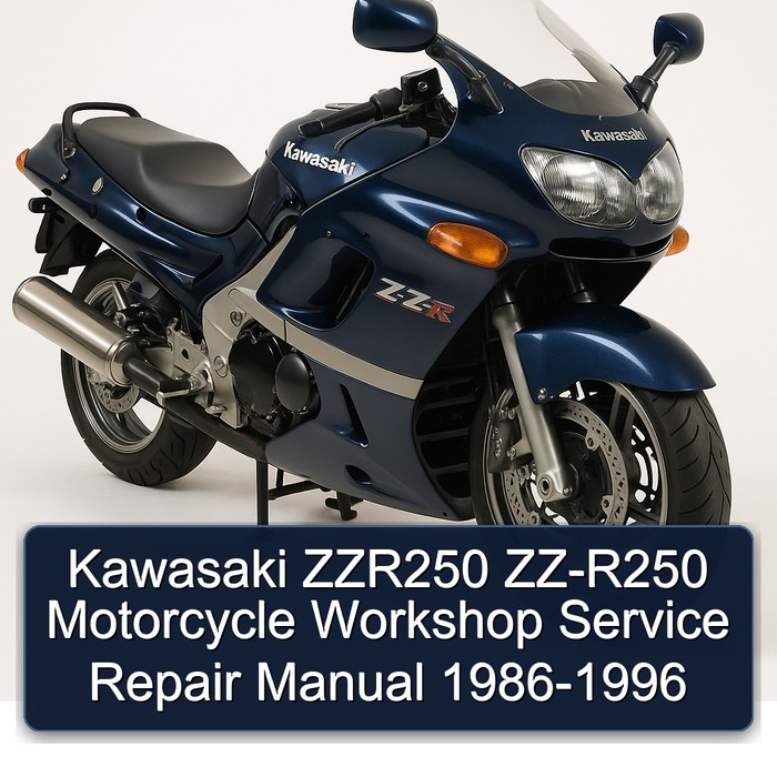 1986-1996 Kawasaki ZZR250 ZZ-R250 Motorcycle Service Repair Workshop Manual PDF