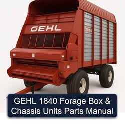 Gehl 1840 Forage Box Chassis Units Parts Catalog PDF