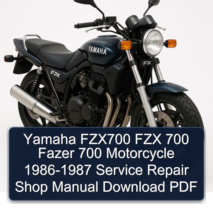 1986-1987 Yamaha Fazer FZX700 FZX 700 Motorcycle - Shop Service Repair Workshop Manual PDF