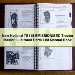 NEW Holland TS115 Emissionised Tractor Master Illustrated Book Parts Catalog PDF