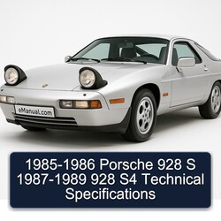 1985-1989 Porsche 928 S - S4 Service Repair Workshop Manual PDF