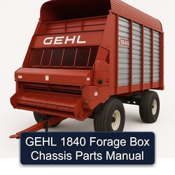Gehl 1840 Forage Box Chassis Parts Catalog PDF
