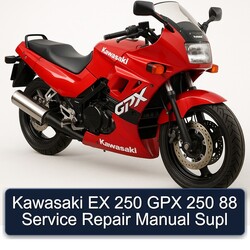 Kawasaki GPX Models EX 250 88 Supl Service Repair Workshop Manual PDF